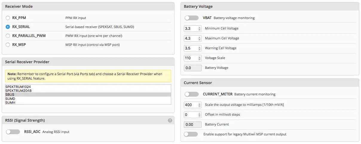 sparky firmware using cleanflight firmware flasher